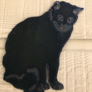 Metal Cat Plant Holder